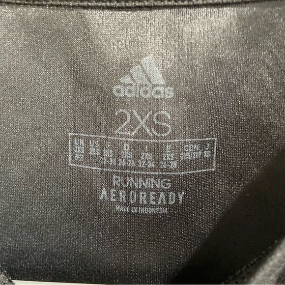 Adidas Running Tank Top Black 2XS Holographic Style Logo Reflective Back Women’s - Picture 4 of 11